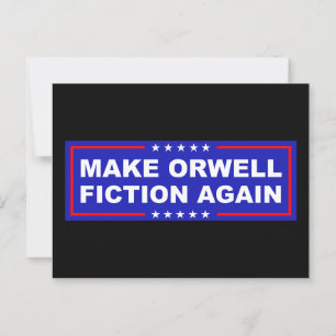 Make Orwell Fiction Again Postcard