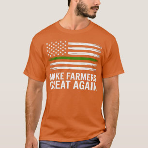 Make Our Farmers Great Again Thin Green Line T-Shirt