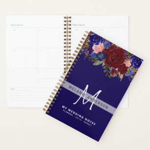Make own Wedding Planner Journal Keepsake Floral