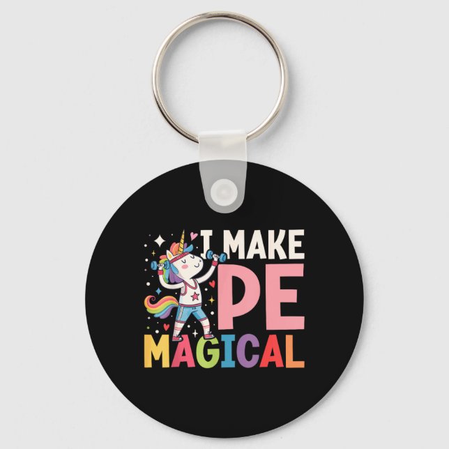 Make PE Magical Funny Back to School Physical Key Ring (Front)