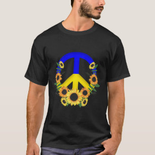 Make Peace And Sunflowers For Ukraine - Praying Fo T-Shirt