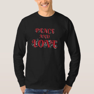 Make Peace Not War Colourful Peace & Love Illustr T-Shirt