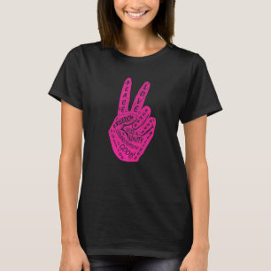 Make Peace Not War Peace Hand Sign 18 T-Shirt