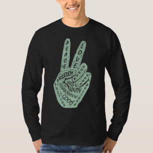 Make Peace Not War Peace Hand Sign 1 T-Shirt