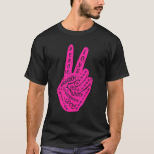 Make Peace Not War  Peace Hand Sign 20 T-Shirt