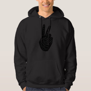Make Peace Not War Peace Hand Sign 27 Hoodie