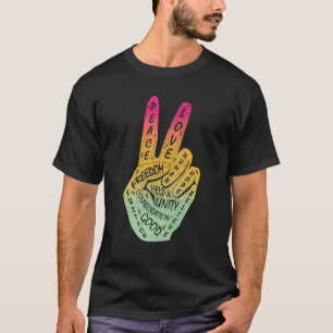 Make Peace Not War Peace Hand Sign 2 T-Shirt