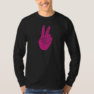 Make Peace Not War Peace Hand Sign 5 T-Shirt