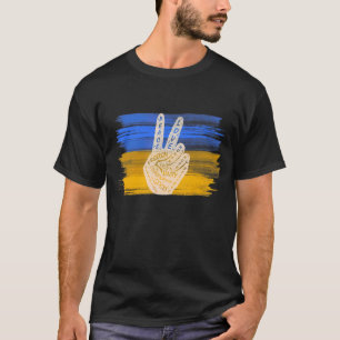 Make Peace Not War  Peace Hand Sign 6 T-Shirt