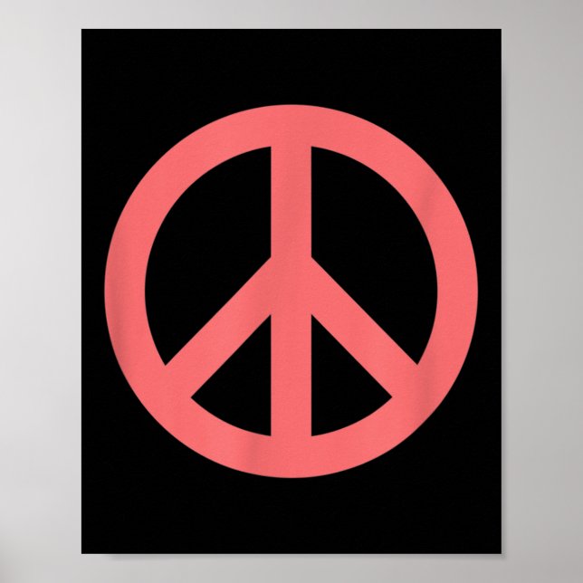 Make Peace Not War - Peace Sign Logo  (Front)