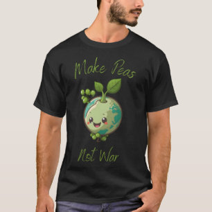 Make peas not War Vegan Vegetarian Plantbased Glut T-Shirt