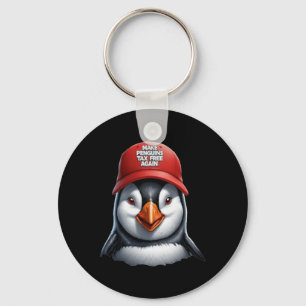 Make Penguin Tax Free Again - Resist Penguins Agai Key Ring