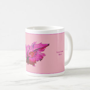 Make Personalized Mug Gift For Daughter Pink Angel