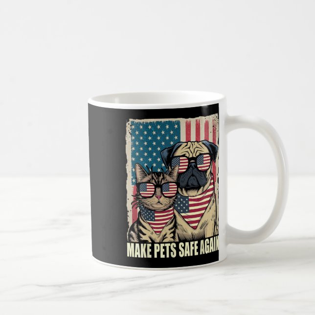 Make Pets Safe Again Eating The Dogs Cats Election Coffee Mug (Right)