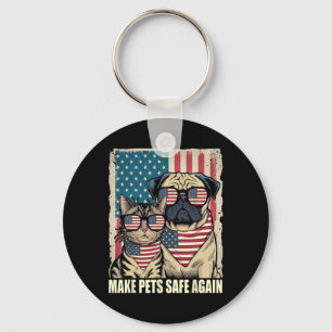 Make Pets Safe Again Eating The Dogs Cats Election Key Ring