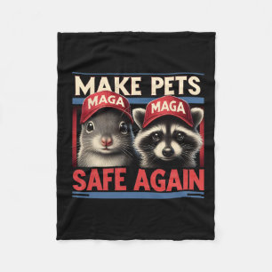 Make Pets Safe Again P Nut The Squirrel And Fred T Fleece Blanket