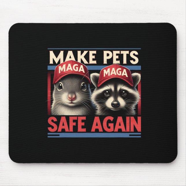 Make Pets Safe Again P Nut The Squirrel And Fred T Mouse Mat (Front)