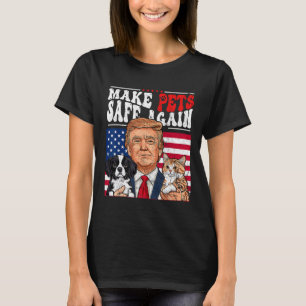Make Pets Safe Again Trump 2024 Save Our Pets 3  T-Shirt