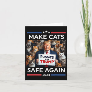 Make Pets Safe Again Trump 2024 Save Our Pets Card