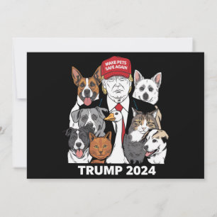 Make Pets Safe Again Trump 2024 Save Our Pets Invitation