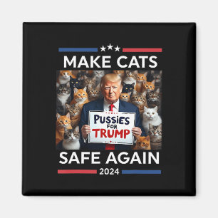 Make Pets Safe Again Trump 2024 Save Our Pets Magnet