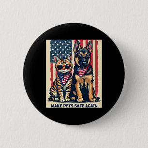 Make Pets Safe Again Trump Cats For Trump Mega 202 6 Cm Round Badge