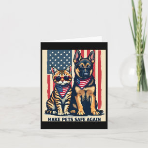 Make Pets Safe Again Trump Cats For Trump Mega 202 Card