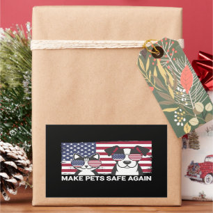 Make Pets Safe Again Trump Harris Debate 2024 Rectangular Sticker