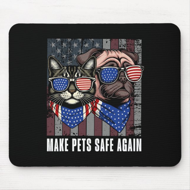 Make Pets Safe Again Trump Harris Debate Eating Th Mouse Mat (Front)