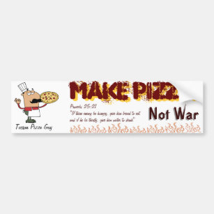 make pizza bumper sticker