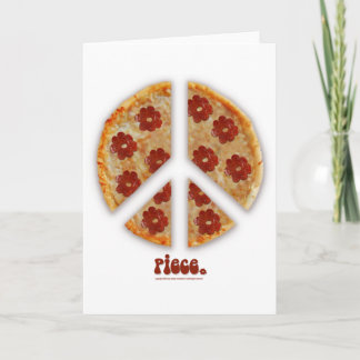 "Make Pizza, Not War" Greeting Cards
