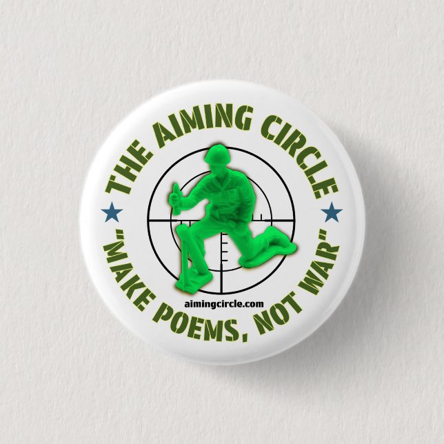 "Make Poems, Not War" button (Front)