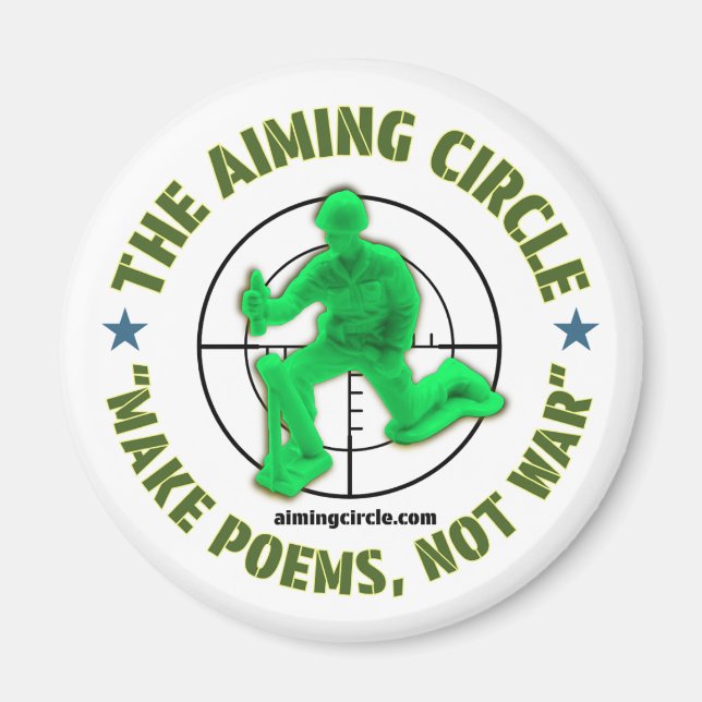 "Make Poems, Not War" magnet (Front)