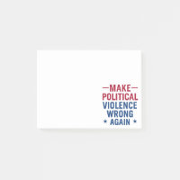 Make political violence wrong again
