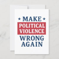 Make political violence wrong again