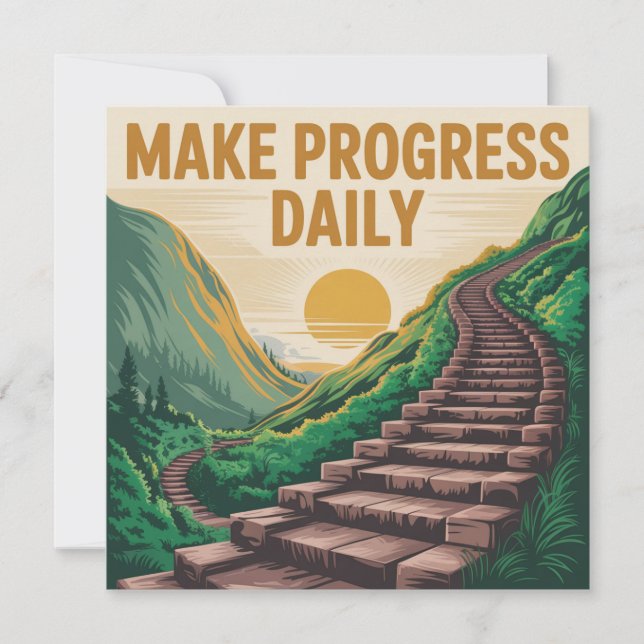 Make Progress Daily Card (Front)