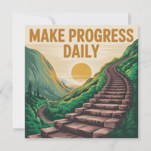 Make Progress Daily Invitation