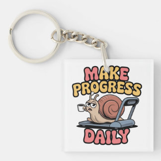 Make Progress Daily Key Ring