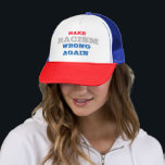Make Racism Wrong Again Trucker Hat<br><div class="desc">Make racism wrong again trucker hat</div>