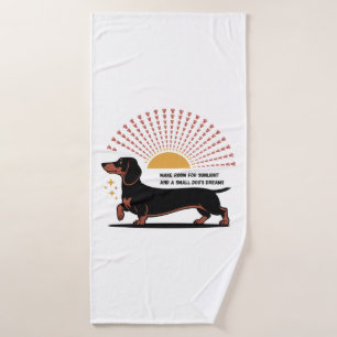 Make Room For Sunlight And A Small Dog’s Dreams Bath Towel