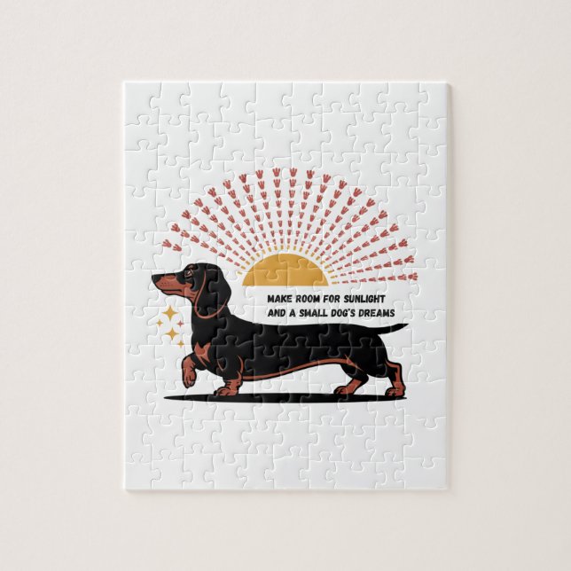 Make Room For Sunlight And A Small Dog’s Dreams Jigsaw Puzzle (Vertical)