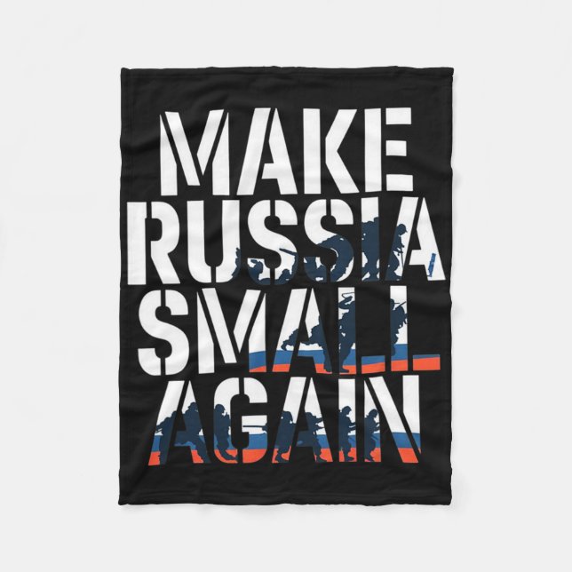 Make Russia Small Again 2  Fleece Blanket (Front)
