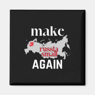 Make Russia Small Again Ukraine Flag Color Russia Magnet