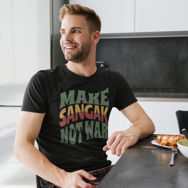 Make Sangak Not War | Persian Pebble Bread T-Shirt (Make Sangak Not War | Persian Pebble Bread T-Shirt)