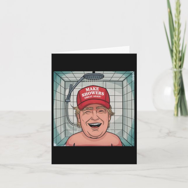 Make Showers Great Again1  Card (Front)
