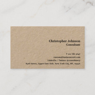 Make Simple Elegant Modern Professional Luxe Kraft Business Card