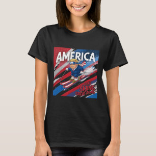 Make Skiing Great Again Donald Trump - Usa Skiing T-Shirt