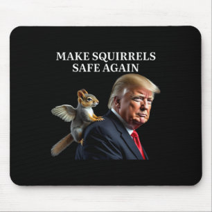 Make Squirrels Safe Again Peanut The Squirrel P'nu Mouse Mat