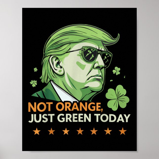 Make St. Paddy’s Great Again – Funny Trump &amp; Poster (Front)