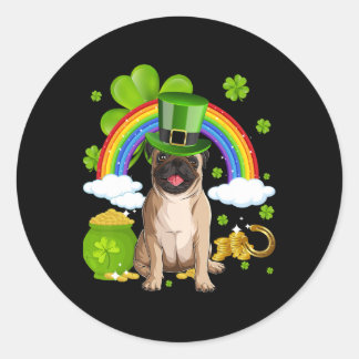 Make St Patricks Day Great Again Funny Pig Men Wom Classic Round Sticker